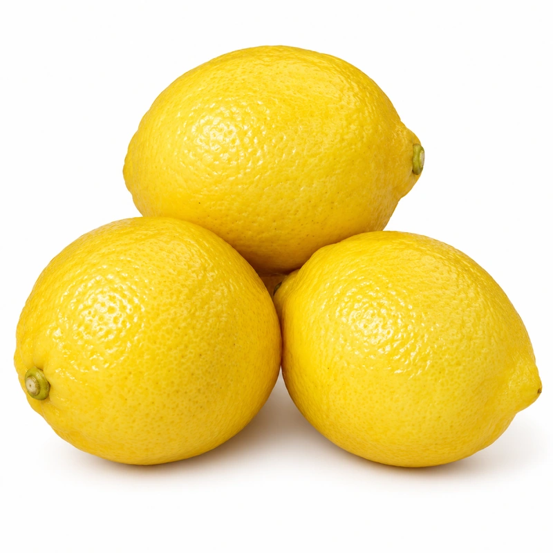 Taze Sarı Limon Elle Toplanmış Limon